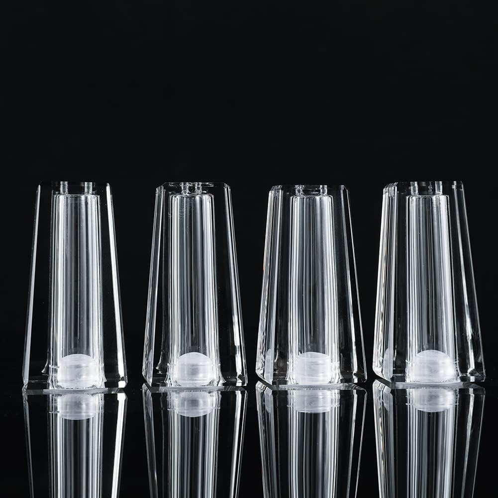 Salt and Pepper Shaker Set Spice Dispenser Refillable Design Cut Crystal Seasoning Shaker Kitchen Decor for Cooking Table, RV, Dinner Party, Camping BBQ (Set Of 4)