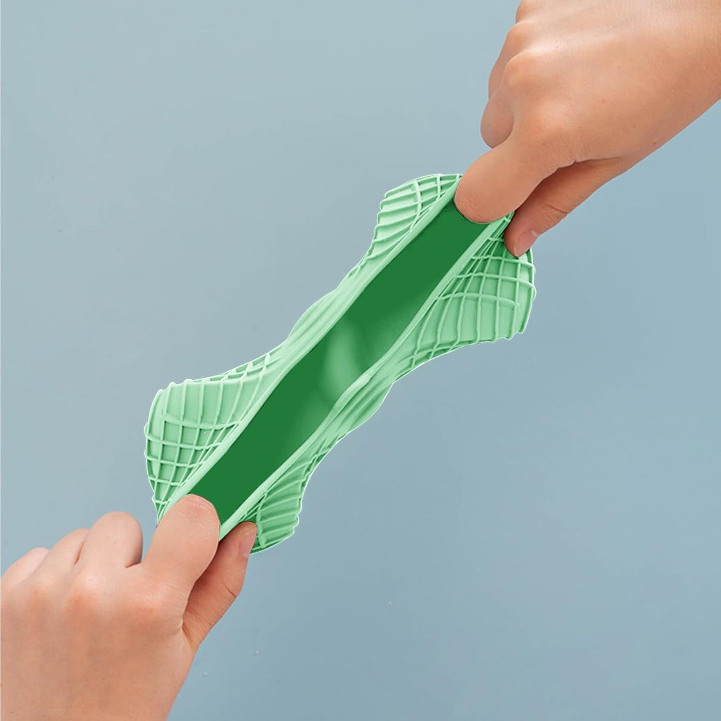 Mini Silicone Oven Mitts Set, Oven Mitts Heat Insulation, Oven Gloves for Kitchen Cooking and Baking, Protecting Fingers Mini Oven Hand Clips are Sold in Pairs (Square-Green)