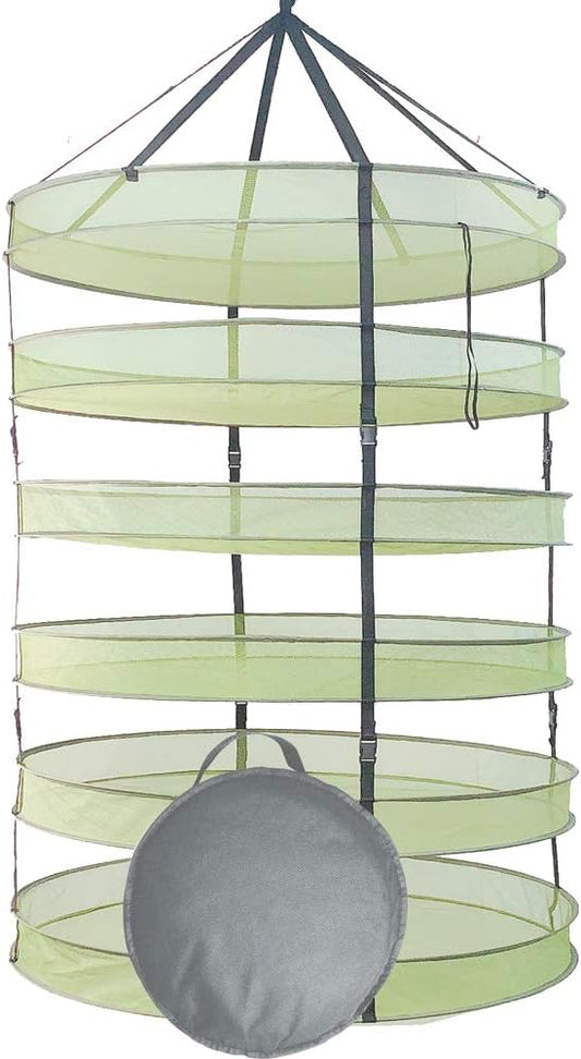 HORTIPOTS Herb Drying Rack 3 ft Hanging Dry Net 36 Inch for Curing Hydroponic Herb Vegetable Fruit Flower
