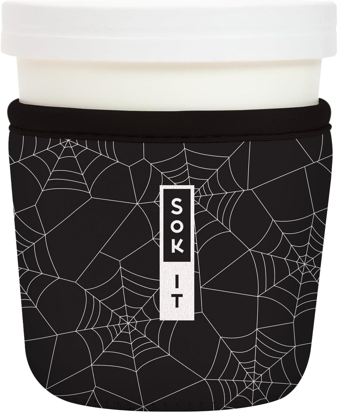 Sok It IceCreamSok Insulated Neoprene Cover (Spidey Sense, Tapered Ice Cream Pints)