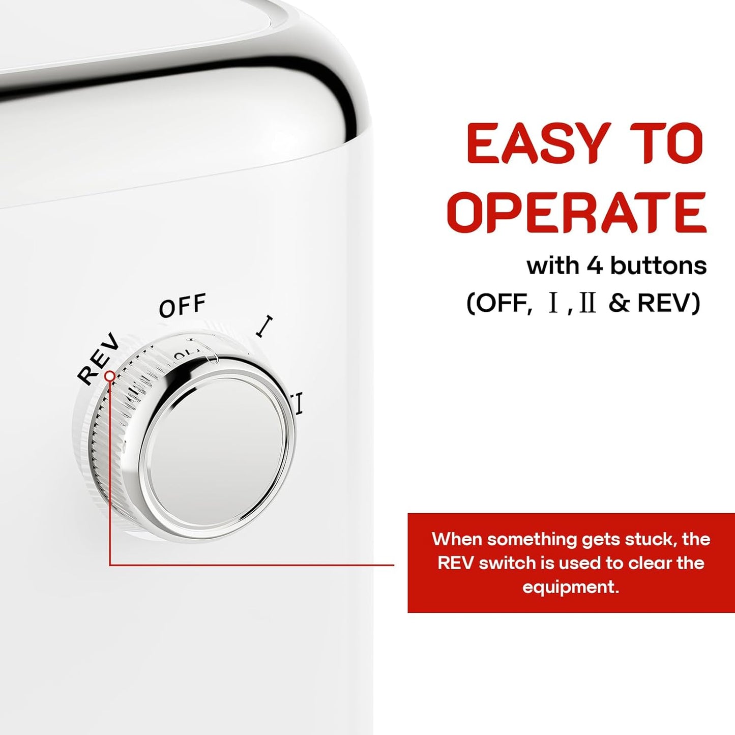 GVODE Electric Meat Grinder & Sausage Stuffer - 700W Max Power, 3 Sausage Tubes, 2 Blades, 4 Plates - Home Use Meat Smasher for Ground Beef & Sausage Maker Machine