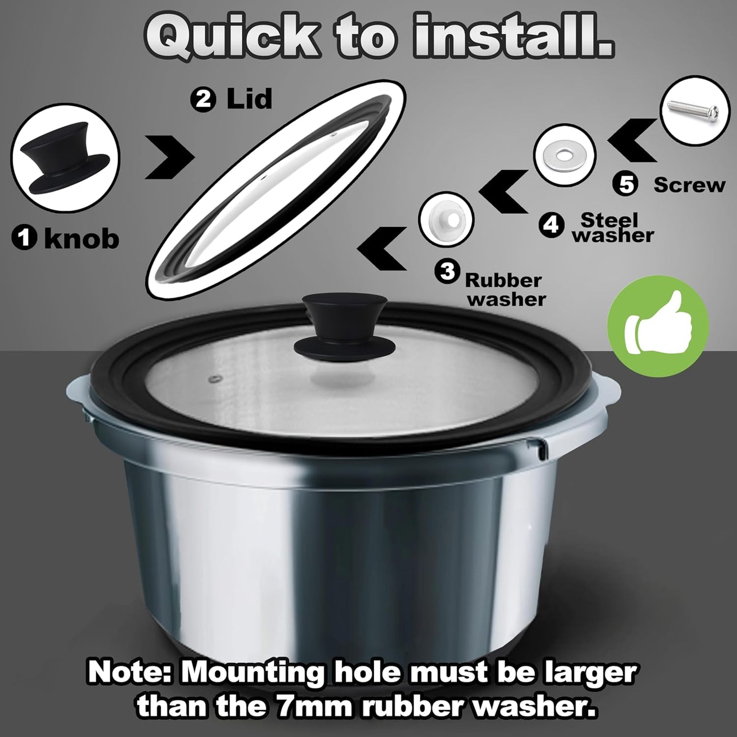 Replacement Silicone Knobs for Pot Lid, Soft Universal Pan Lid Handles - Heat Resistant and Non-Slip Holding Handle Knobs for Kitchen Cookware Lids and Covers - Dishwasher Safe (2 Pack)