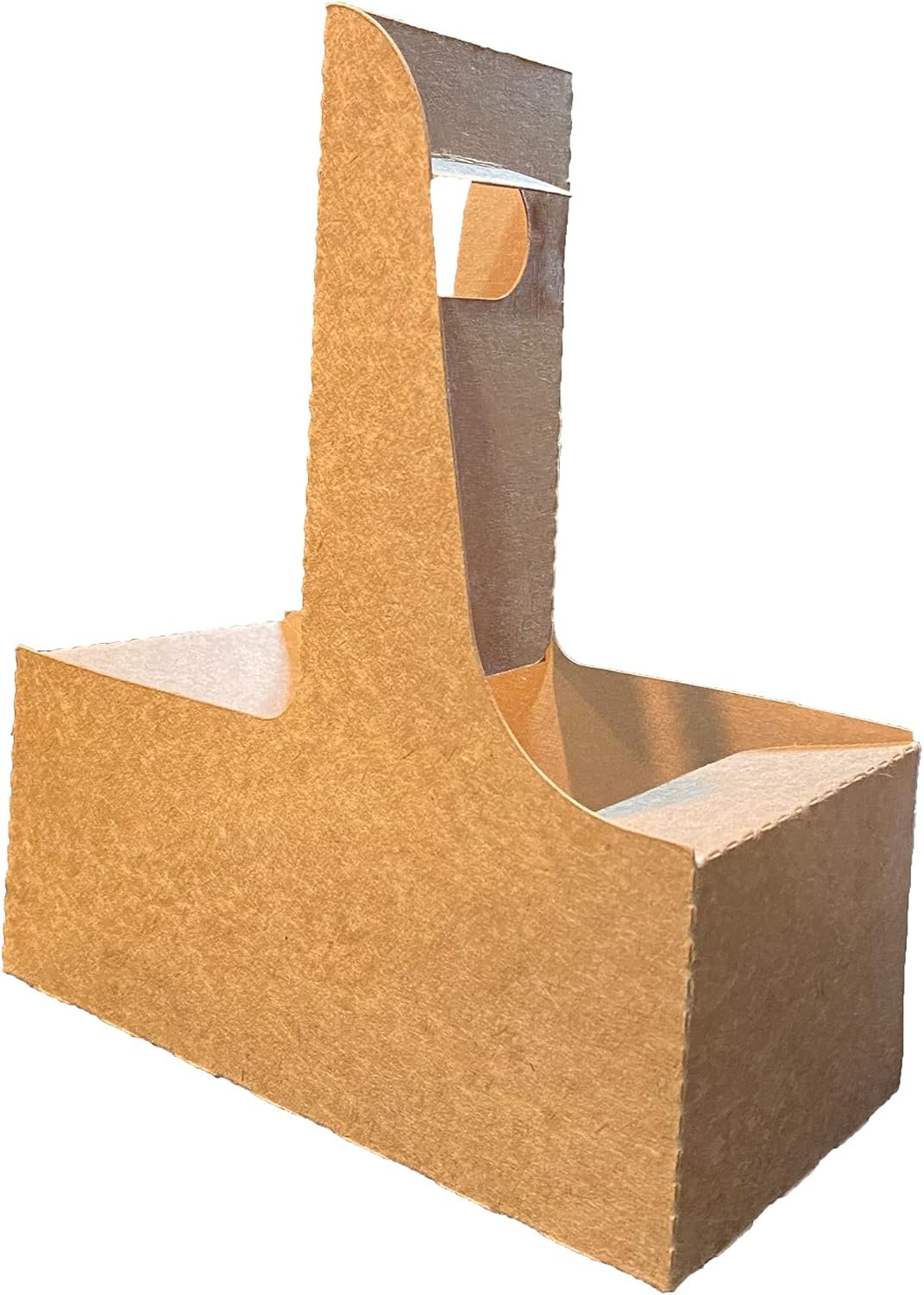 2 Cup Drink Carrier with Handle | Kraft Paperboard Cup Holder | Disposable Cup Holder for Hot or Cold Drinks | Cup Carrier for Food Delivery Services, Uber Eats, Door Dash (225ct)