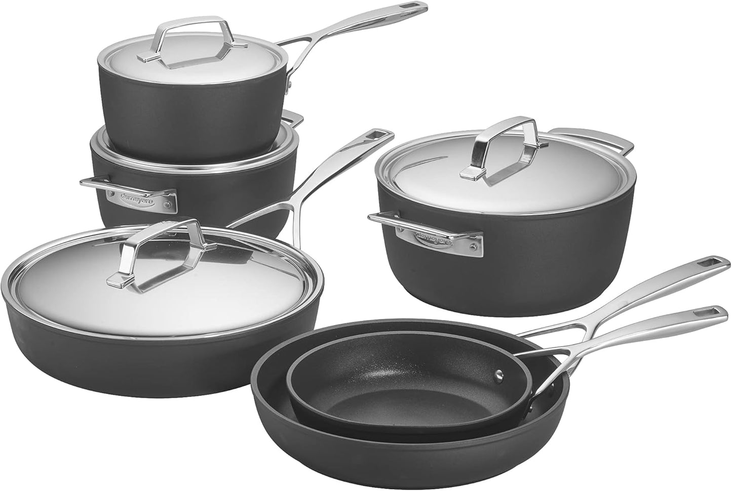 Demeyere AluPro 10-pc Aluminum Nonstick Cookware Set