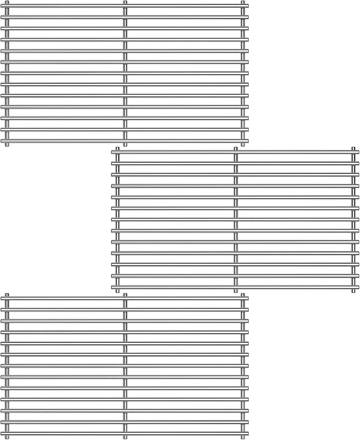 Kalomo Stainless Steel Grill Grates Grill Replacement Parts for BBQ Backyard Grill BY14-101-001-099 GBC1440WRSB-C GBC1449WBS-C GBC1449WRS-C, Uniflame GBC1030WRS-C GBC1134WRS Cooking Grids Accessories