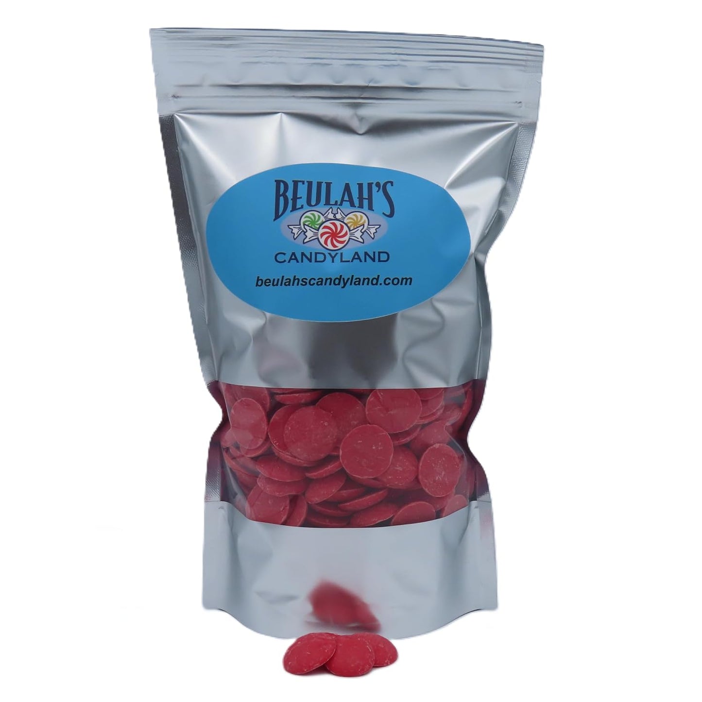 MERCKENS Coating Wafers, Red Melting Chocolate, 2 Pound Package