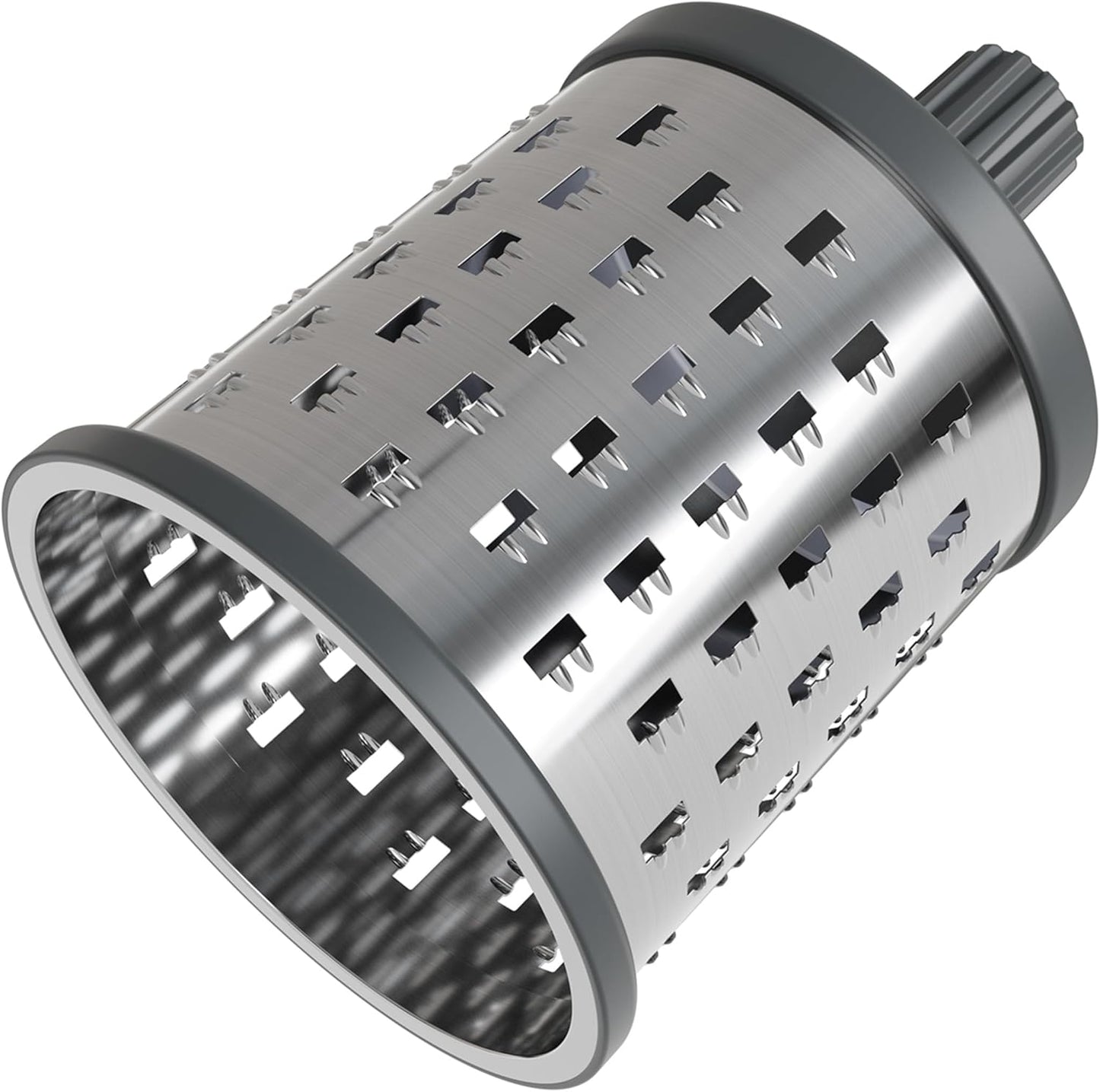 Zyliss E900059 Universal Drum Grater, Stainless Steel, Grating Apples, Cereals, Granola, for Use with Zyliss Rotary Cheese Grater, 5 Year Guarantee