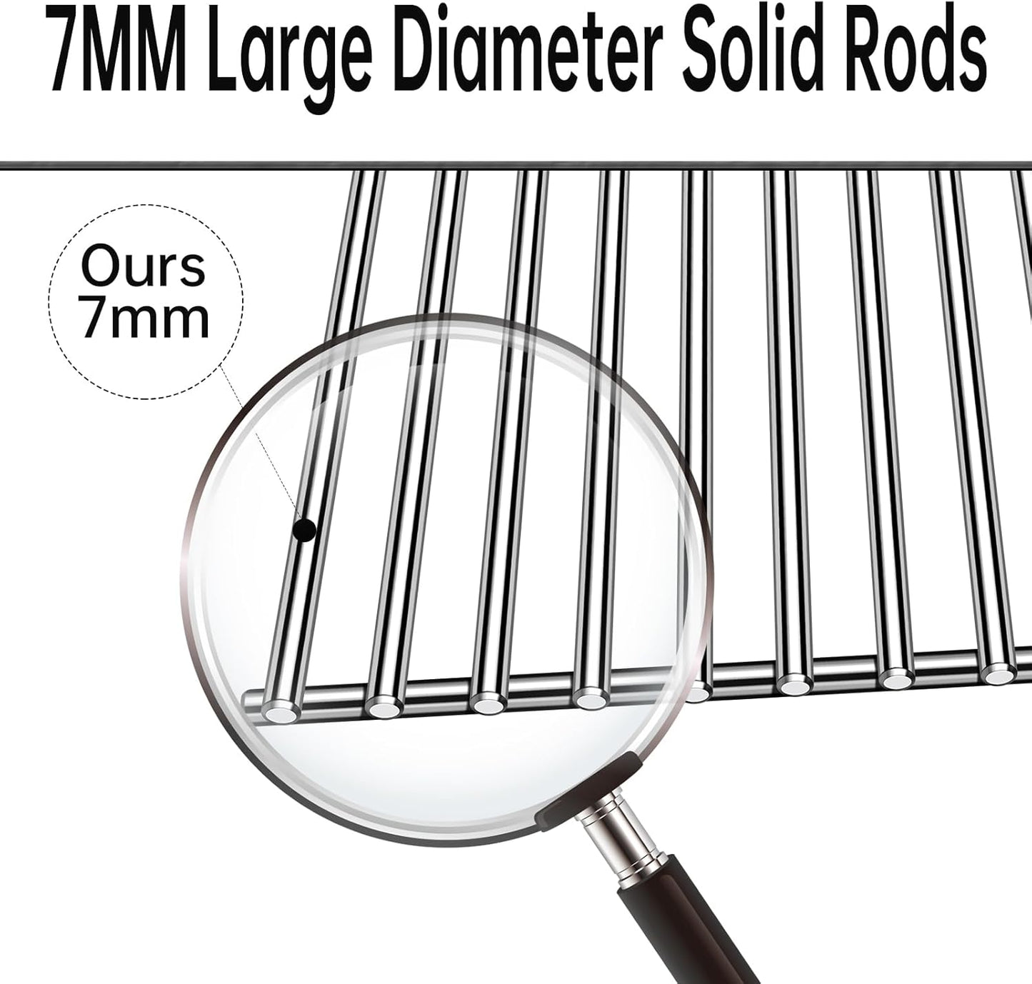 Kalomo Stainless Steel Grill Grates Grill Replacement Parts for BBQ Backyard Grill BY14-101-001-099 GBC1440WRSB-C GBC1449WBS-C GBC1449WRS-C, Uniflame GBC1030WRS-C GBC1134WRS Cooking Grids Accessories