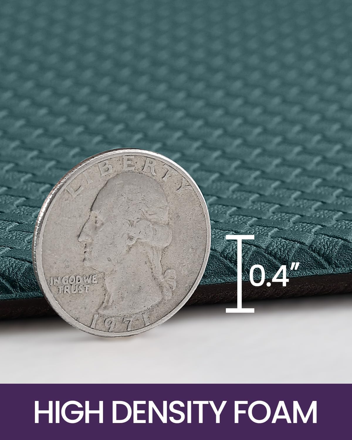 DEXI Kitchen Floor Mats Cushioned Anti Fatigue,17x29+17x59, Standing Runner Rug Waterproof, Comfort Memory Foam Padded for Front Sink Laundry Set of 2, Hunter Green