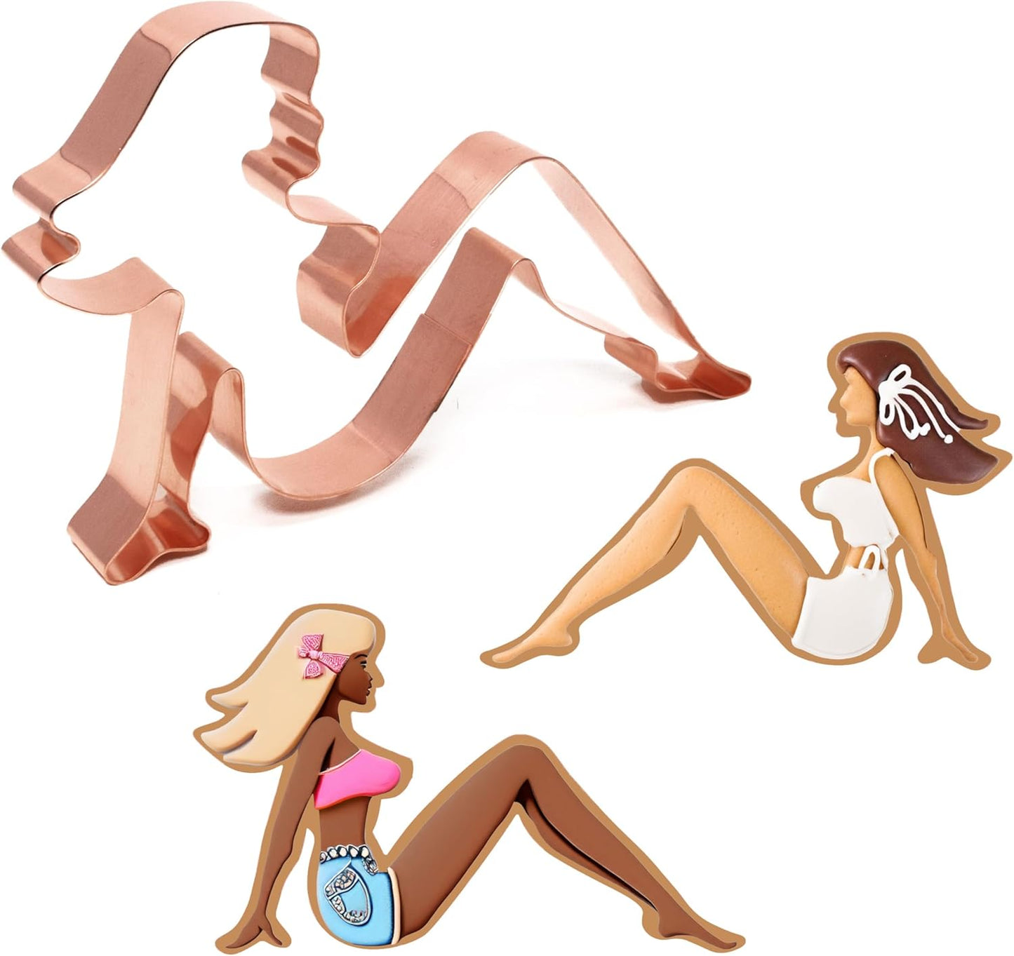 Sexy Mudflap Girl Cookie Cutter 6 Inch Handcrafted in USA by The Fussy Pup