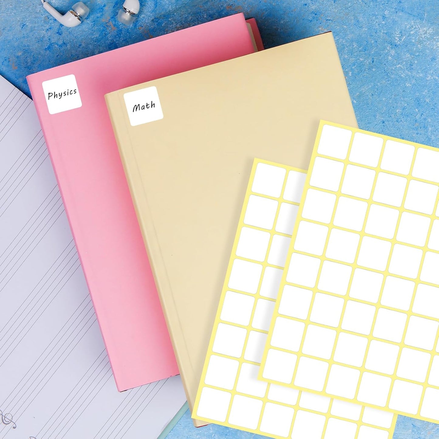 1440 Pcs Blank Date Labels 1" X 1" Labels Stickers for Organizing Square Writable White Labels Food Labels for Jars Boxes File Folders Envelopes School Office Kitchen