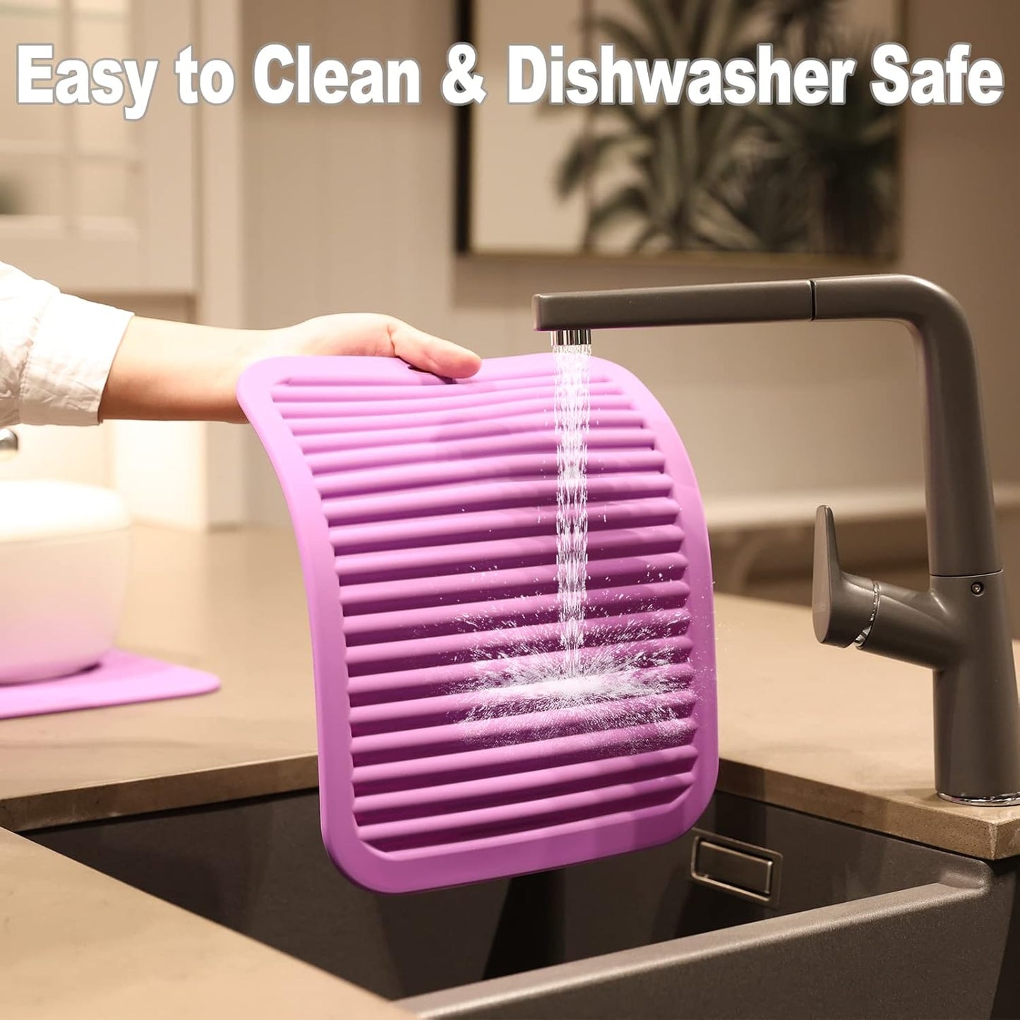 Joyhalo Silicone Trivet Mats Pot Holder Hot Pads Plate Holder Gripper Pad Garlic Peeler Drying Mat Coasters