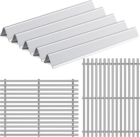 15” 9MM Grill Grates Replacement for 7535 7522 Weber Spirit Grill Spirit E-210, S-210, E-200, S-200, Weber Genesis Silver A, Spirit 500, Spirit 200 Series, BBQ Grill Parts Flavorizer Bars Grid
