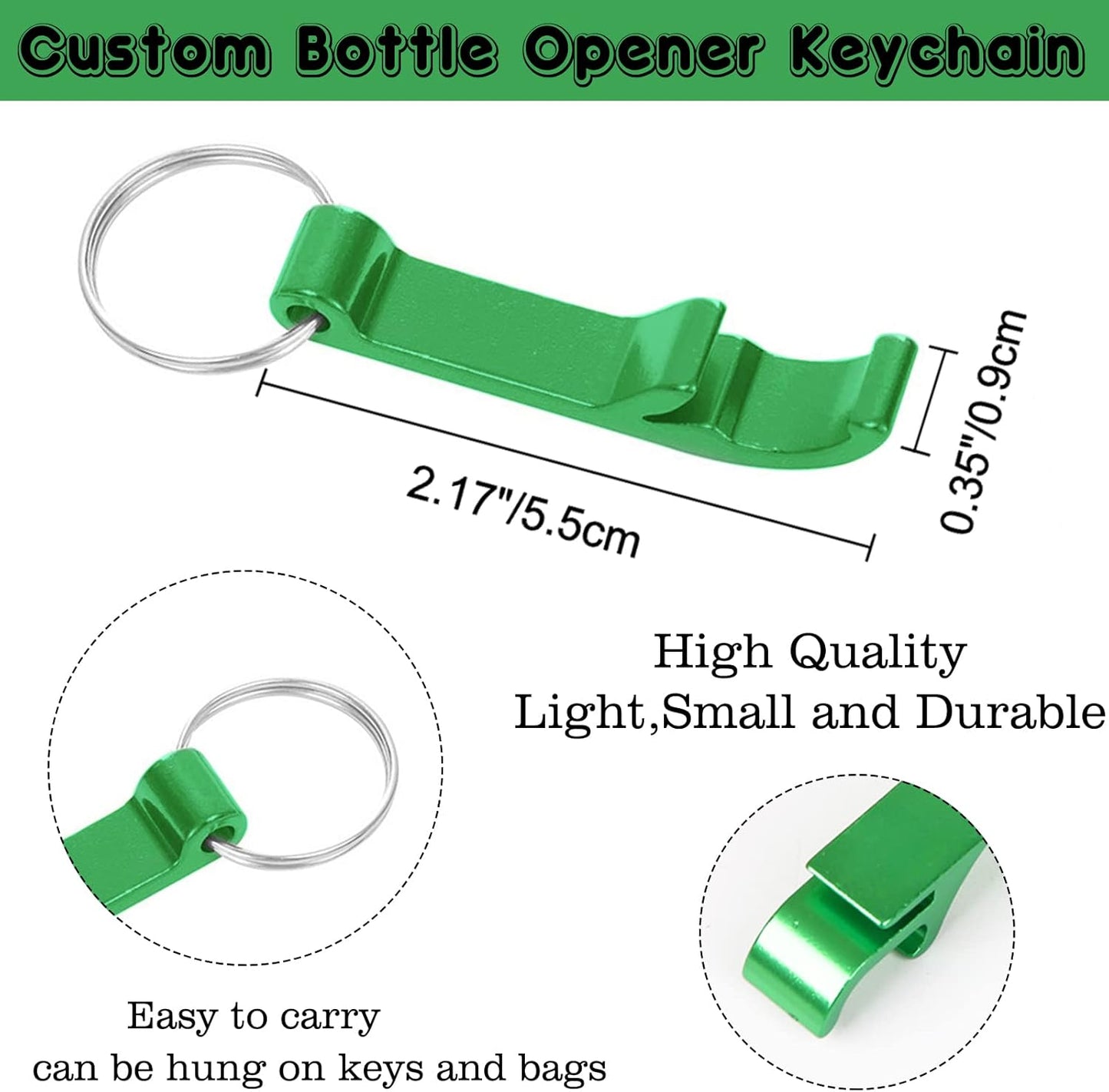 200PCS Personalized Bottle Opener Keychain Bulk Custom Beer Bottle Opener with Logo Text Engraved Wedding Bottle Opener Favors Customized Gifts for Guests Baby Shower Birthday Party-Red
