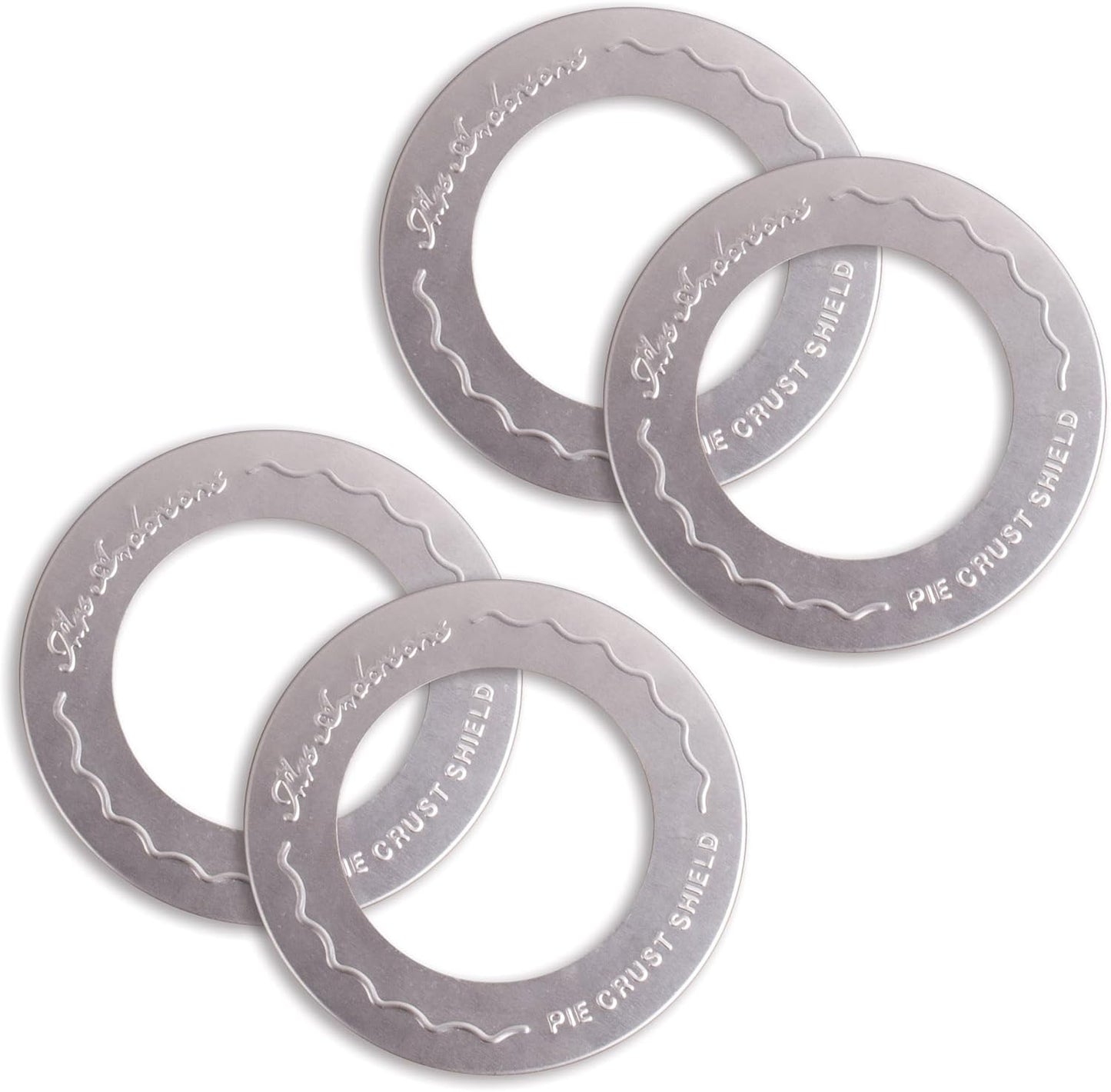 Mrs. Anderson's Baking Individual Pie Crust Protector Shields, For Mini Pies and Pot Pies, 2 Sets of 2 Pie Shields