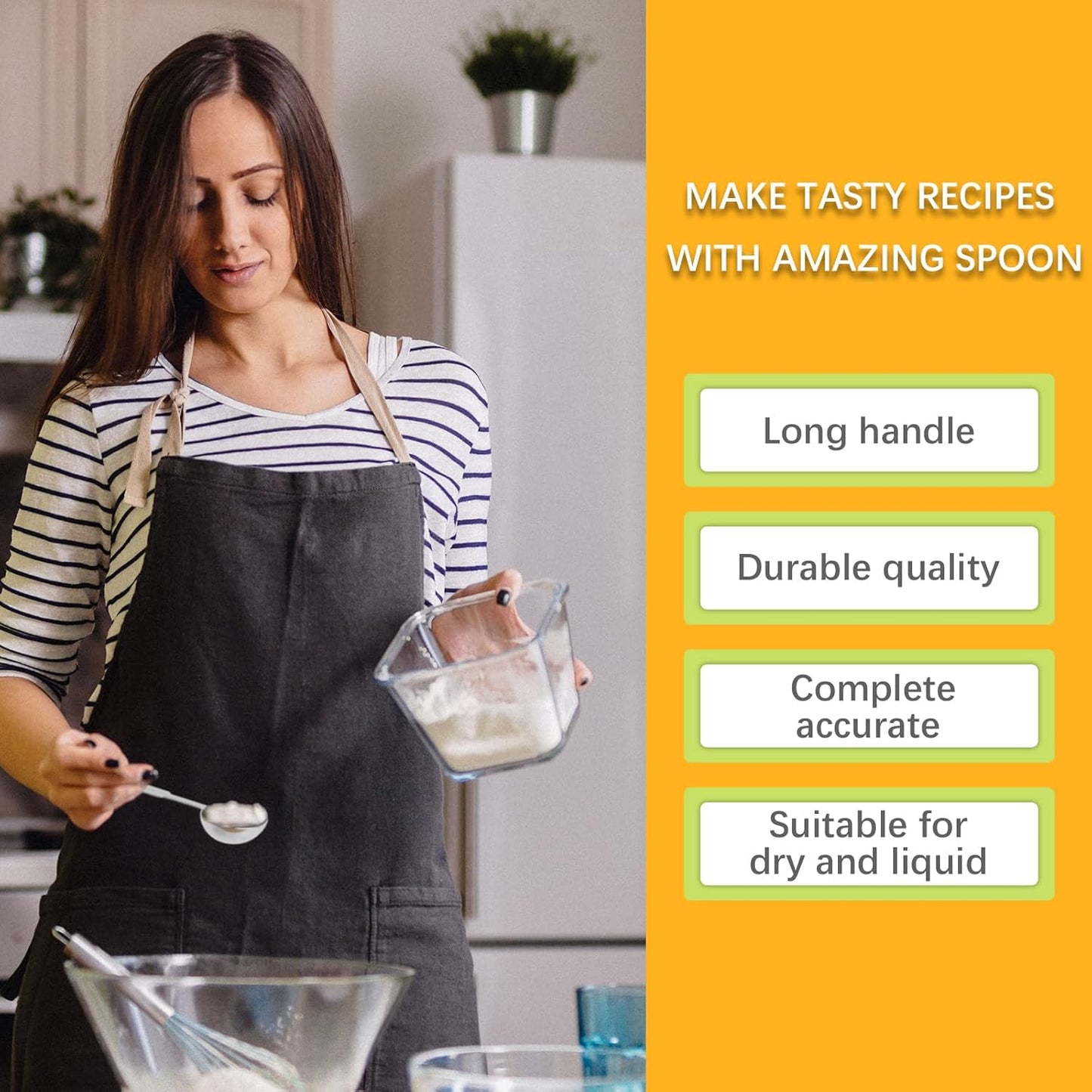 1PCS 1 Tsp(1/3tbsp, 1/6oz, 5ml) Single Measuring Spoon, Stainless Steel Individual Measure Scoop Only