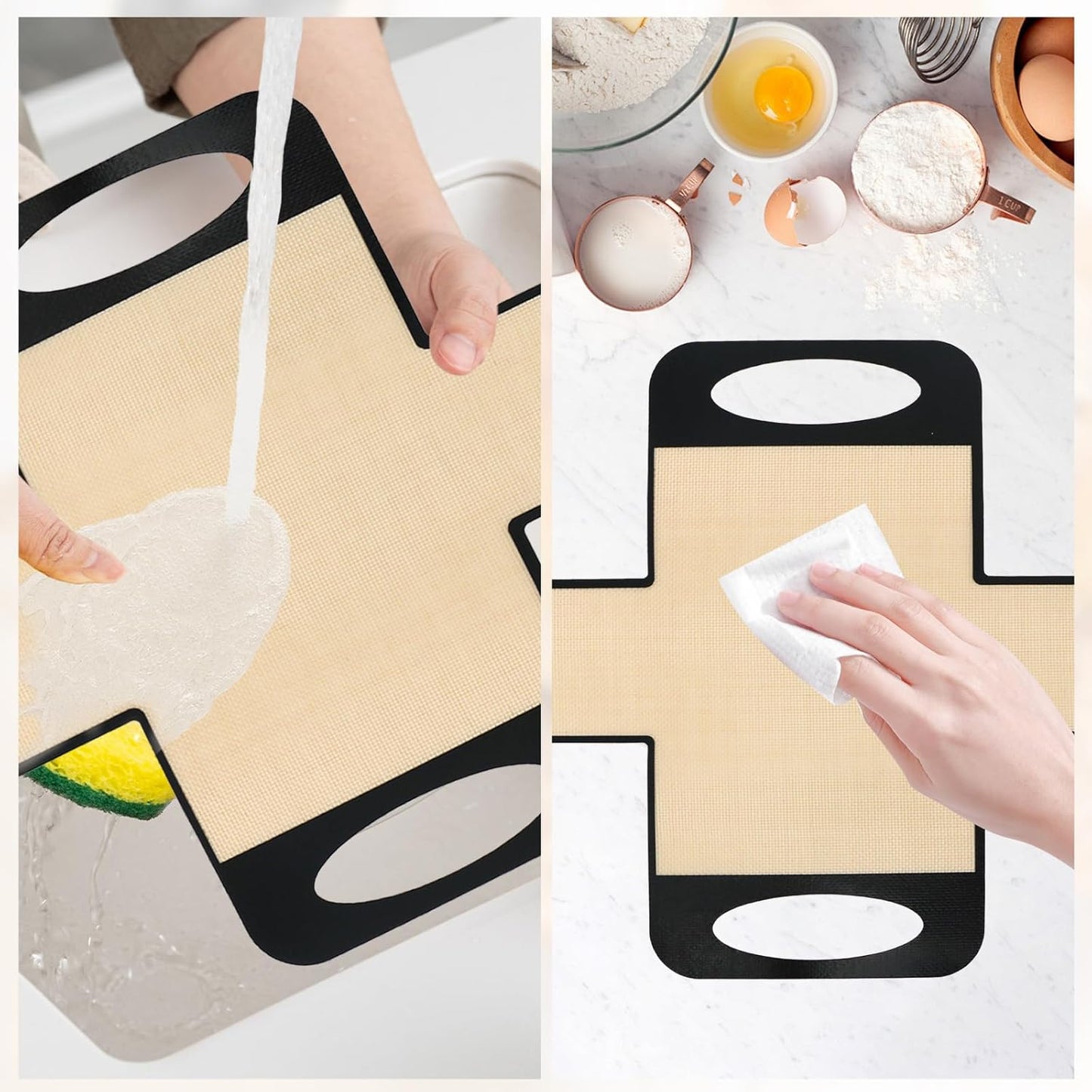 2 PCS Bread Pan Liners, Reusable Bread Liners for Baking, Food Grade Loaf Panliners, Non-Stick and Easy to Clean, Suitable for 9 * 5 inch Baking Pan