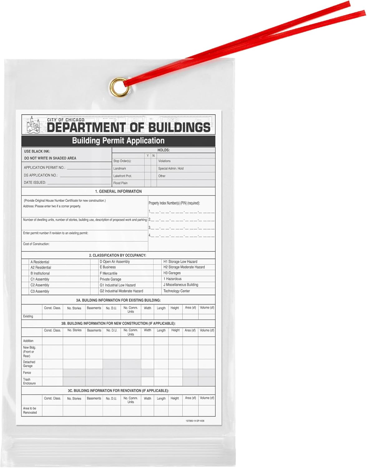 GPI - 5.75" x 11" Recloasbale Zip Bags with Bottom Hang-hole & Pre-inserted 12" Twist-tie. 4 Mil Heavy-duty Resealable Zipper Baggy with Grommet/Metal Eyelet for Hanging (Insert Size 5x9.5) 500 Pack