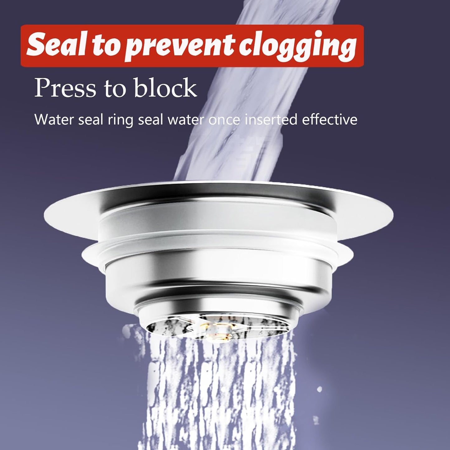 Kitchen Sink Drain Strainer，Upgraded 304 Stainless Steel 3 in 1 Pop-up Sink Drain Strainer Kitchen Drain Strainer Cover and Sink Stoppers Combo，Standard 3-1/2 in Hole