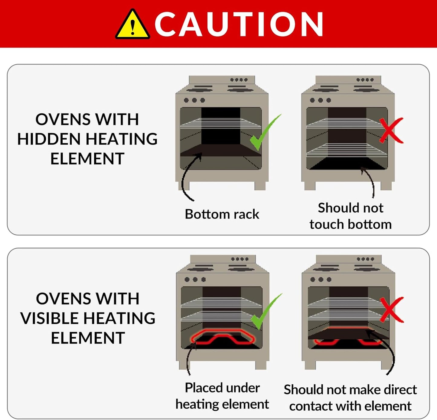 Oven Liners for Bottom of Oven - 3 Pack Large Gas Stove Top Protectors, Reusable Oven Liner for Electric, Gas, Toaster Ovens, Grills - BPA & PFOA Free Keep Your Oven Clean Oven Mat