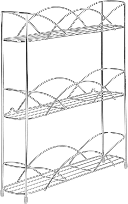 Spectrum Diversified Countertop 3-Tier Spice Rack, Chrome