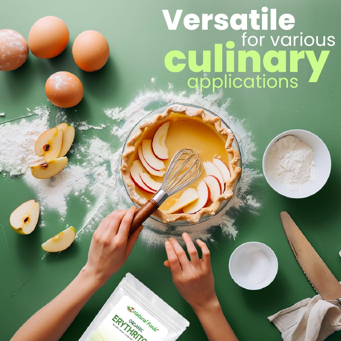 Z Natural Foods Organic Coconut Sugar - Nutrient-Dense, Flavorful & Unrefined Brown Coconut Sugar - Perfect for Tea, Coffee, Oatmeal, Deserts & Baking, Non-GMO, Vegan, Gluten-Free, 3 lbs