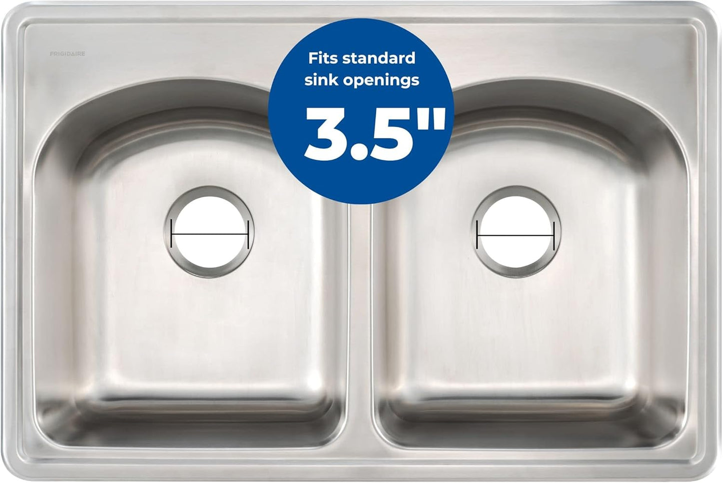 Mr. Scrappy 3.5" Sink Drain Assembly with Twist Lock Basket Strainer, Solid Brass, Brushed Nickel