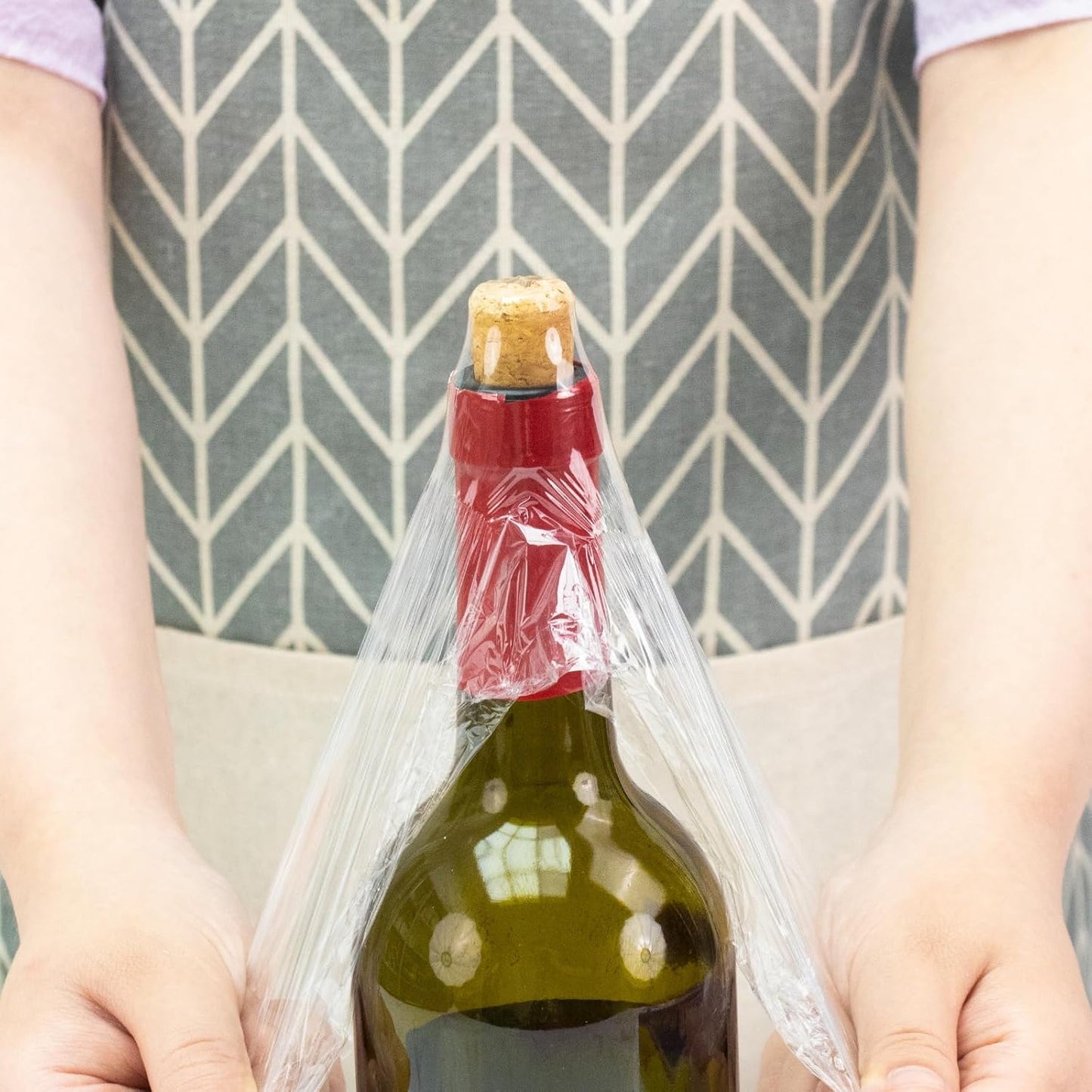 KAMMAK Plastic Wrap with Slide Cutter Food Cling Wrap 12 Inch Kitchen Cling Film BPA-Free Microwave-Safe 300 Ft Roll Food Service Film Quick Cut for Restaurant (2 Pack)