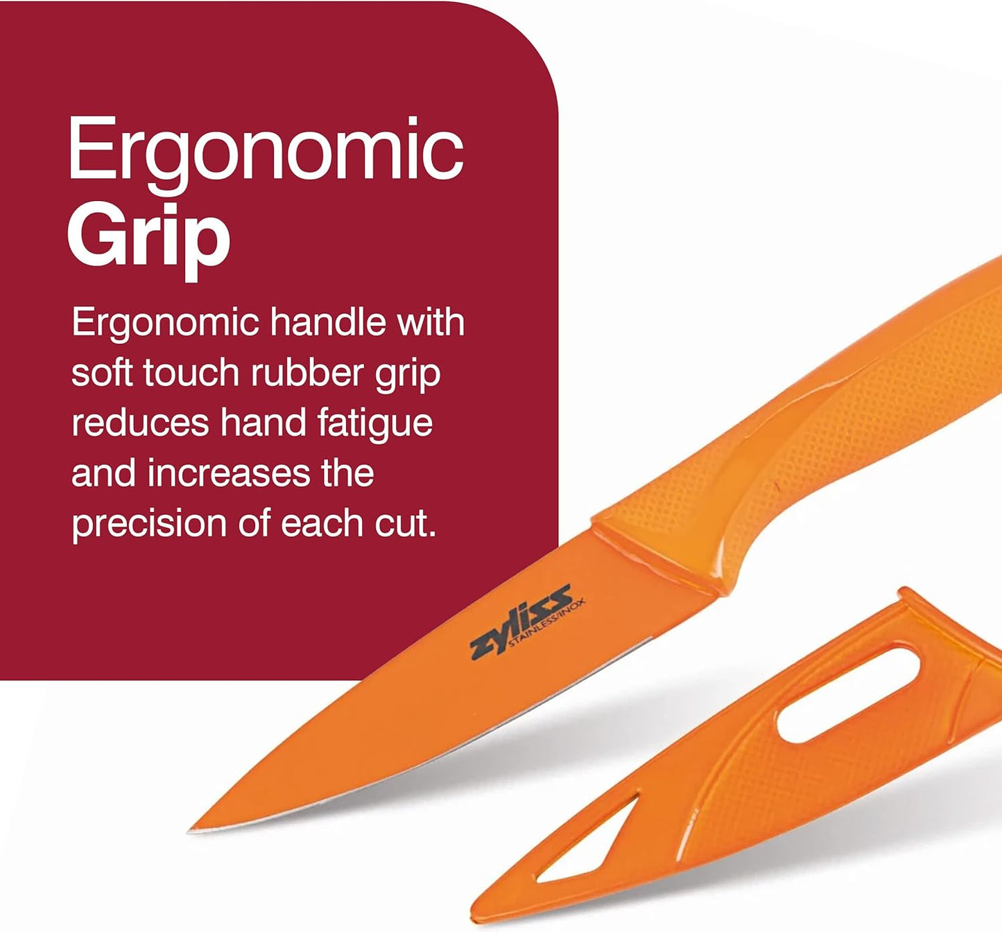 ZYLISS 2-Piece Paring Knife Set with Sheath Covers