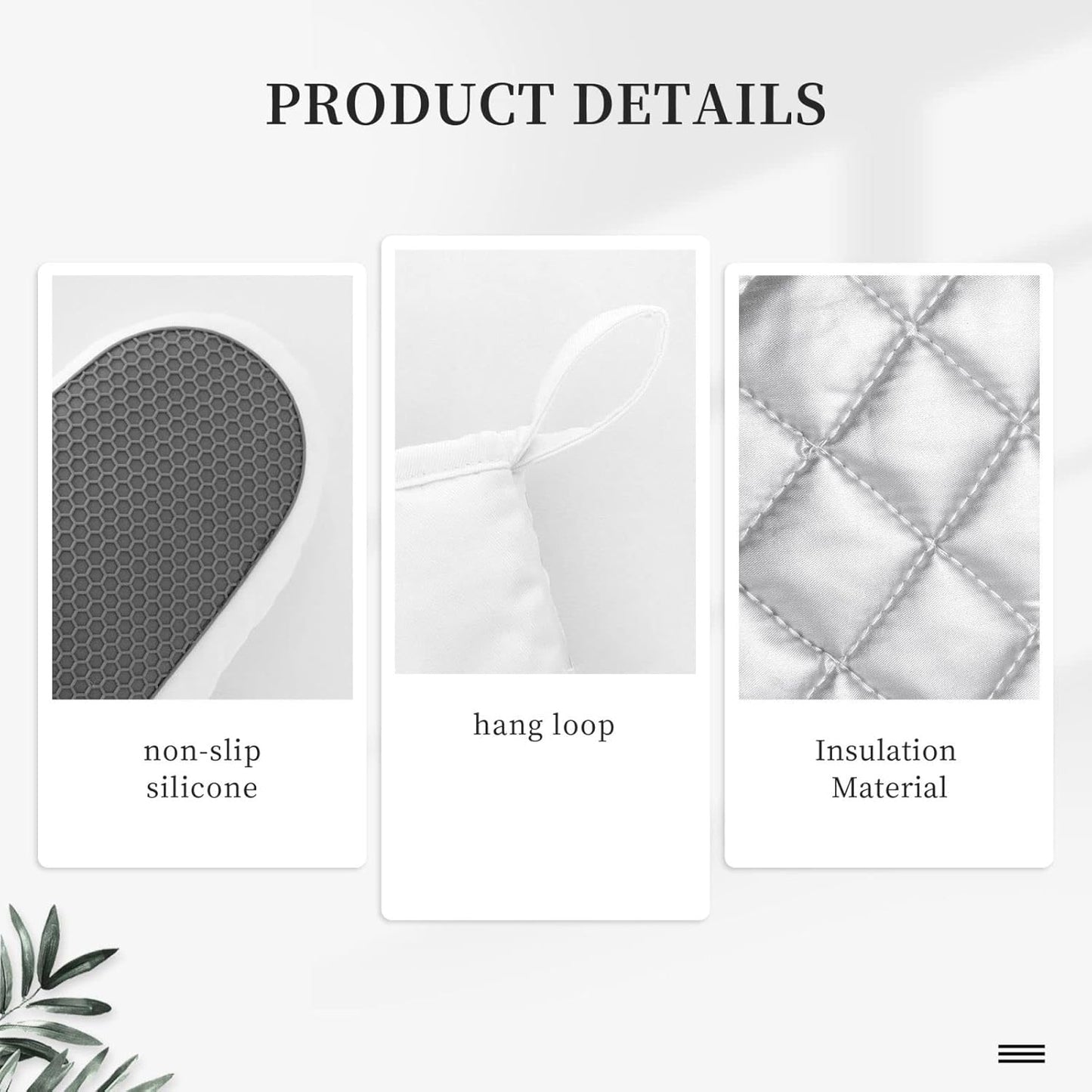 Cow Print Oven Mitts and Pot Holders Sets of 2,Resistant Recycled Infill Silicone Non-Slip BBQ Gloves for Kitchen,Cooking,Baking,Grilling