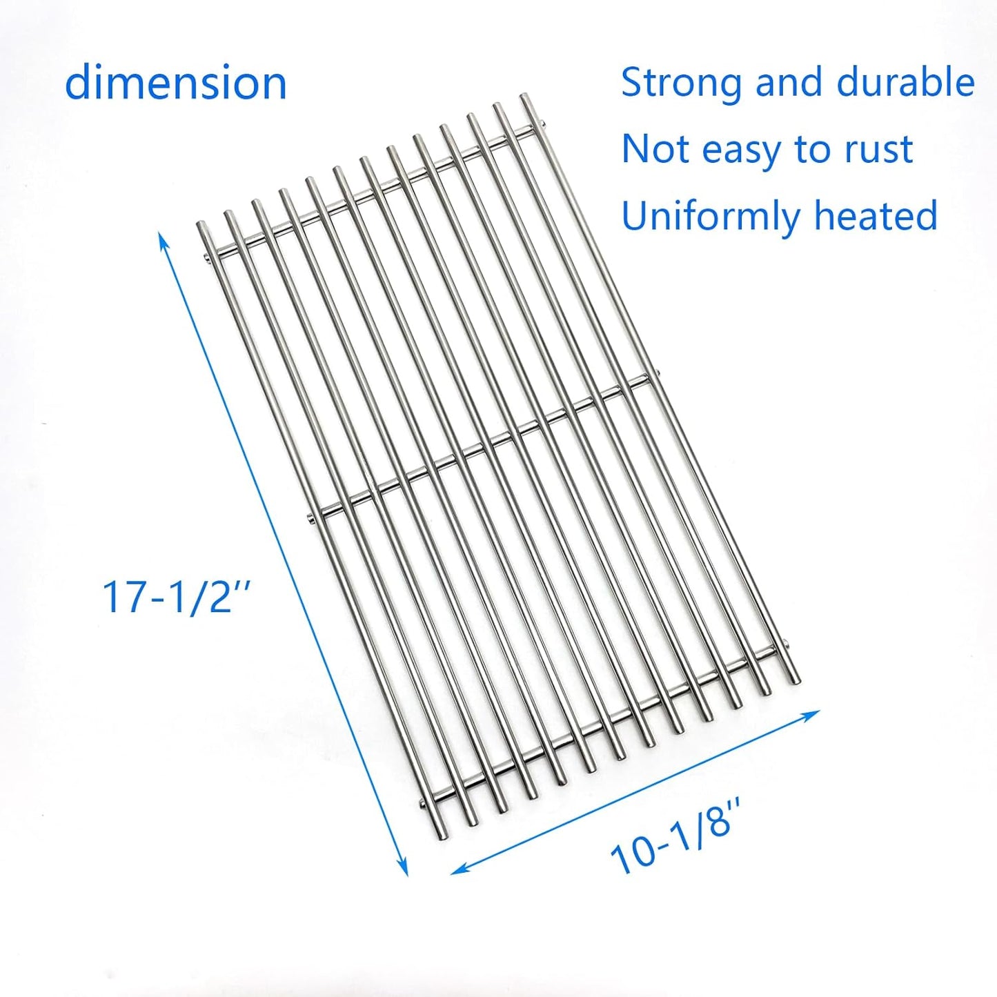 17-1/2" Stainless Steel Cooking Grates Replacement Parts for Weber Spirit 200 Series Spirit E-210 S-215 S-210 E-220 S-220 Gas Grill Grids 7637 67022