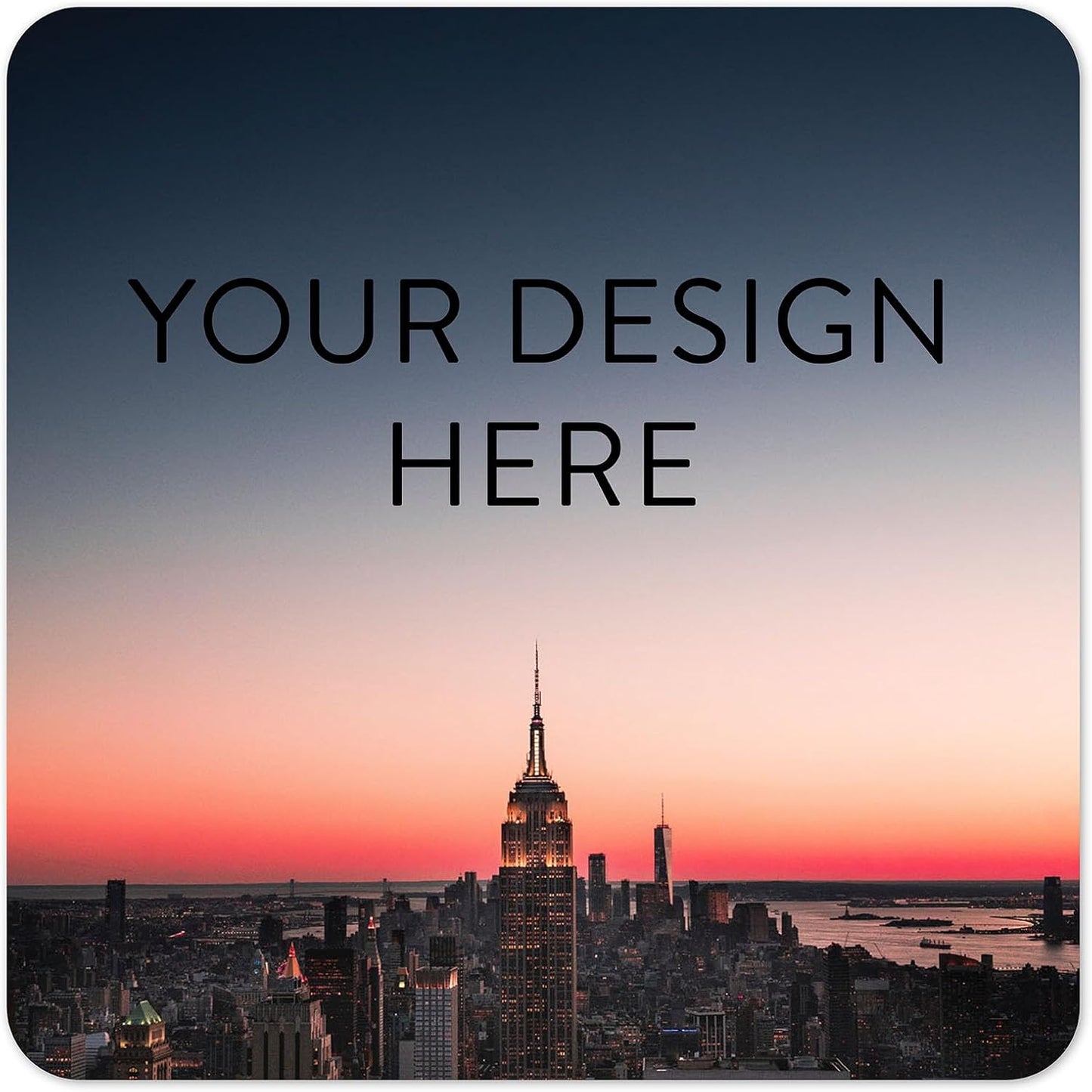 100 Custom Vinyl Stickers - Upload Your own Image, Text, Design, Logo - Personalized Logo Labels for Handmade, Packaging, Bottle, Jars, Candle, Brand Stickers (City, 5x5 Square)