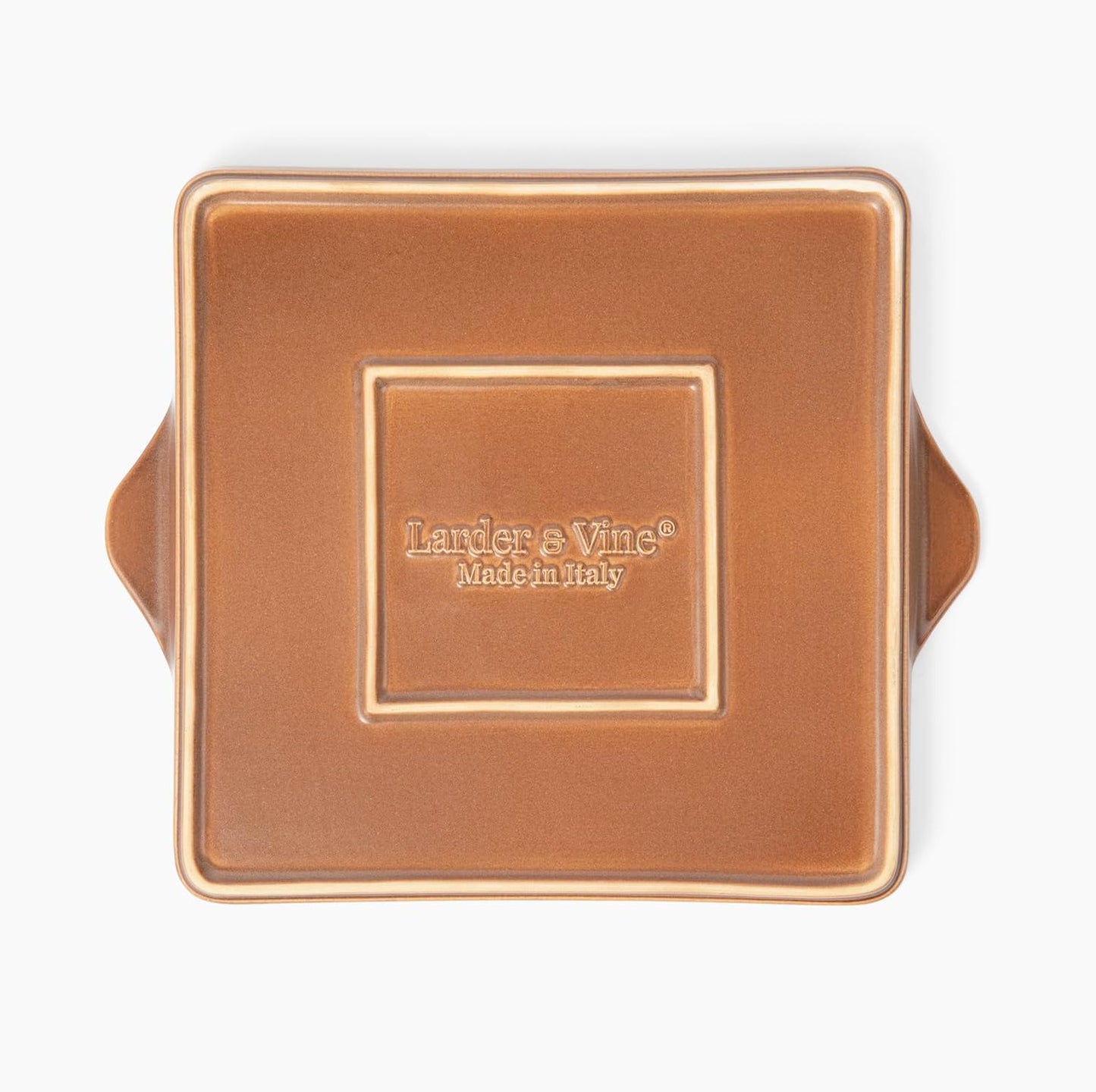 Larder & Vine Indoor/Outdoor Ceramic Stoneware Grill Pan Handmade in Italy