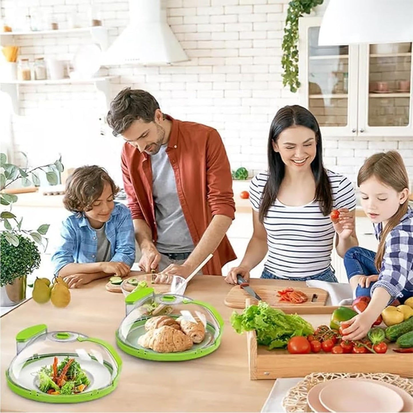 Steam And Reheat Microwave Cover, Microwave Splatter Cover, 2-In-1glass Microwave Cover For Food, Adjustable Steam Hole, Food Water Storage Box, Splash-Proof Design For Cooking (B)