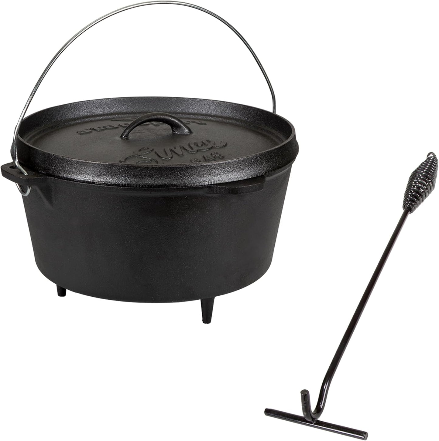 Stansport Pre-Seasoned Cast Iron Dutch Oven