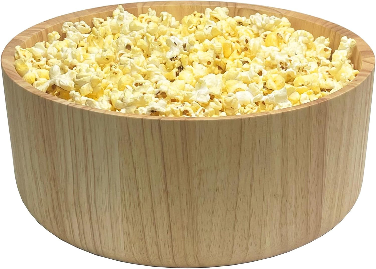 Woodard & Charles Wood 11" x 4 1/2" Salad Serving Bowl Set with Servers, 3 Piece Set