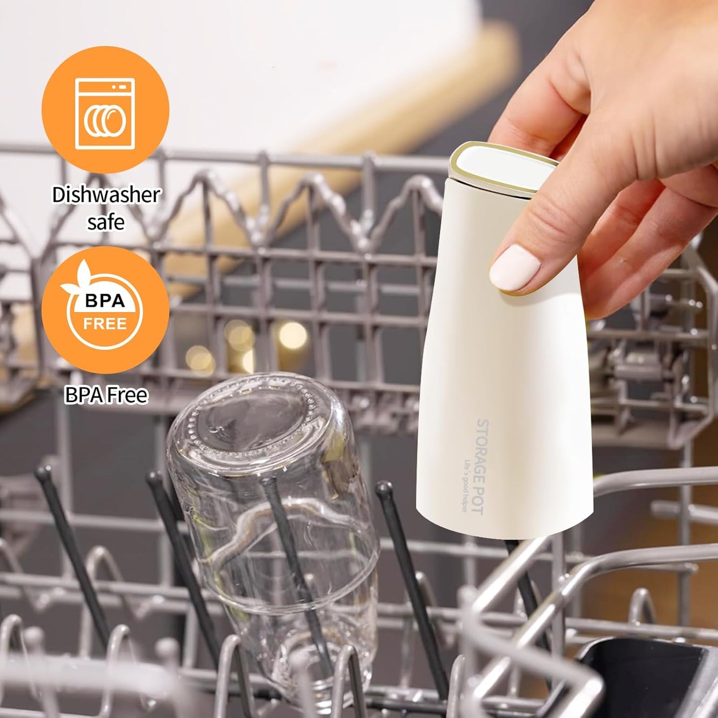 YARRAMATE 2Pcs Large Capacity Aesthetic Olive Oil Dispenser for Kitchen, 500ml /17oz Cooking Glass Vinegar Drizzler, Leak Proof Oil Bottle, Non-Drip Soy Sauce Dispenser, Oil Pourer&Labels(White&Green)