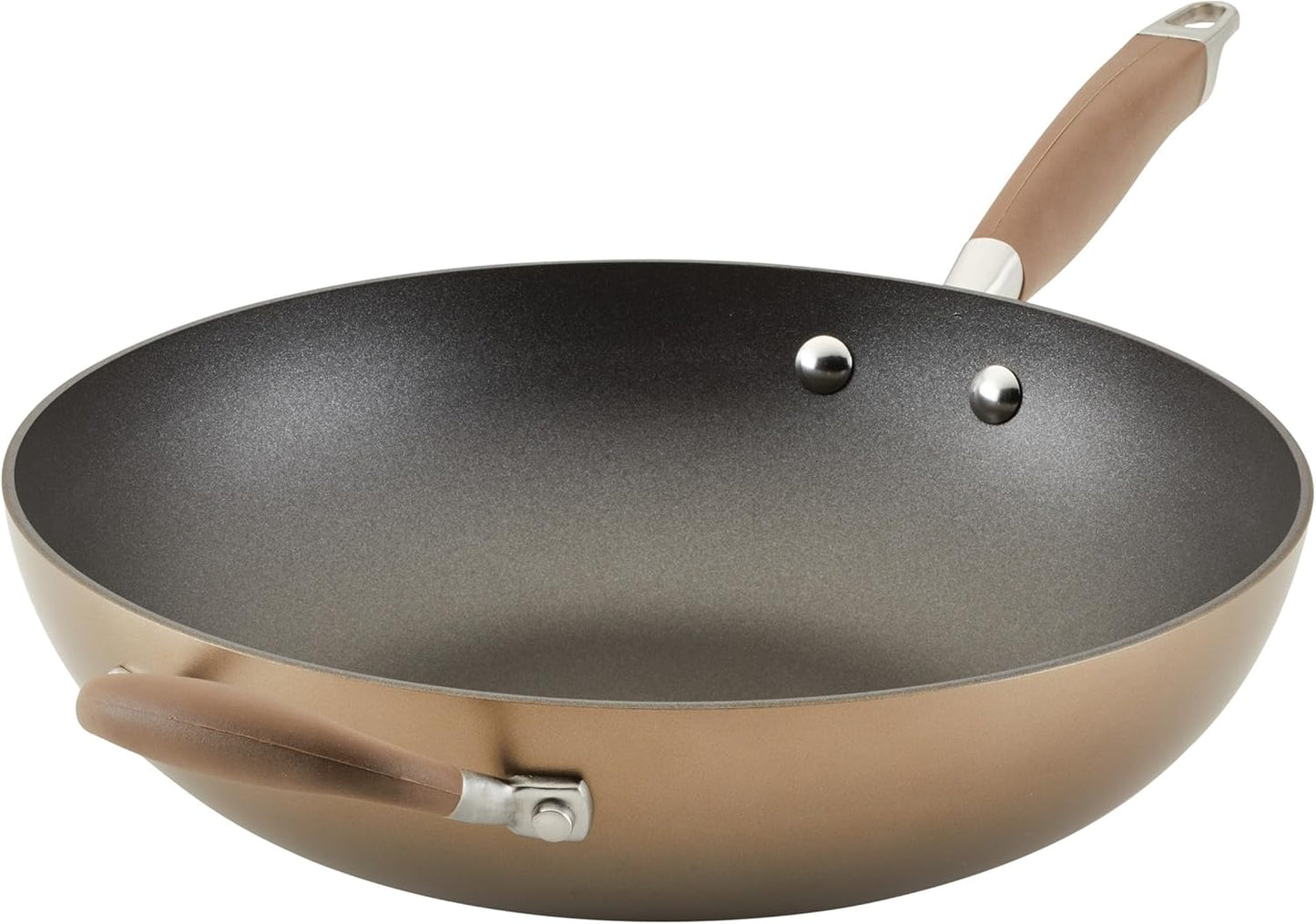 Anolon Advanced Home Hard Anodized Nonstick Wok/Stir Fry Pan 12 Inch
