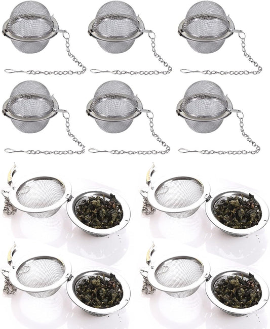 10PCS Tea Infuser, Upgraded Tea Strainer, Premium Tea Infusers for Loose Tea, Tea Steeper, Tea Ball for Tea Flavoring Herbal Spices Seasonings
