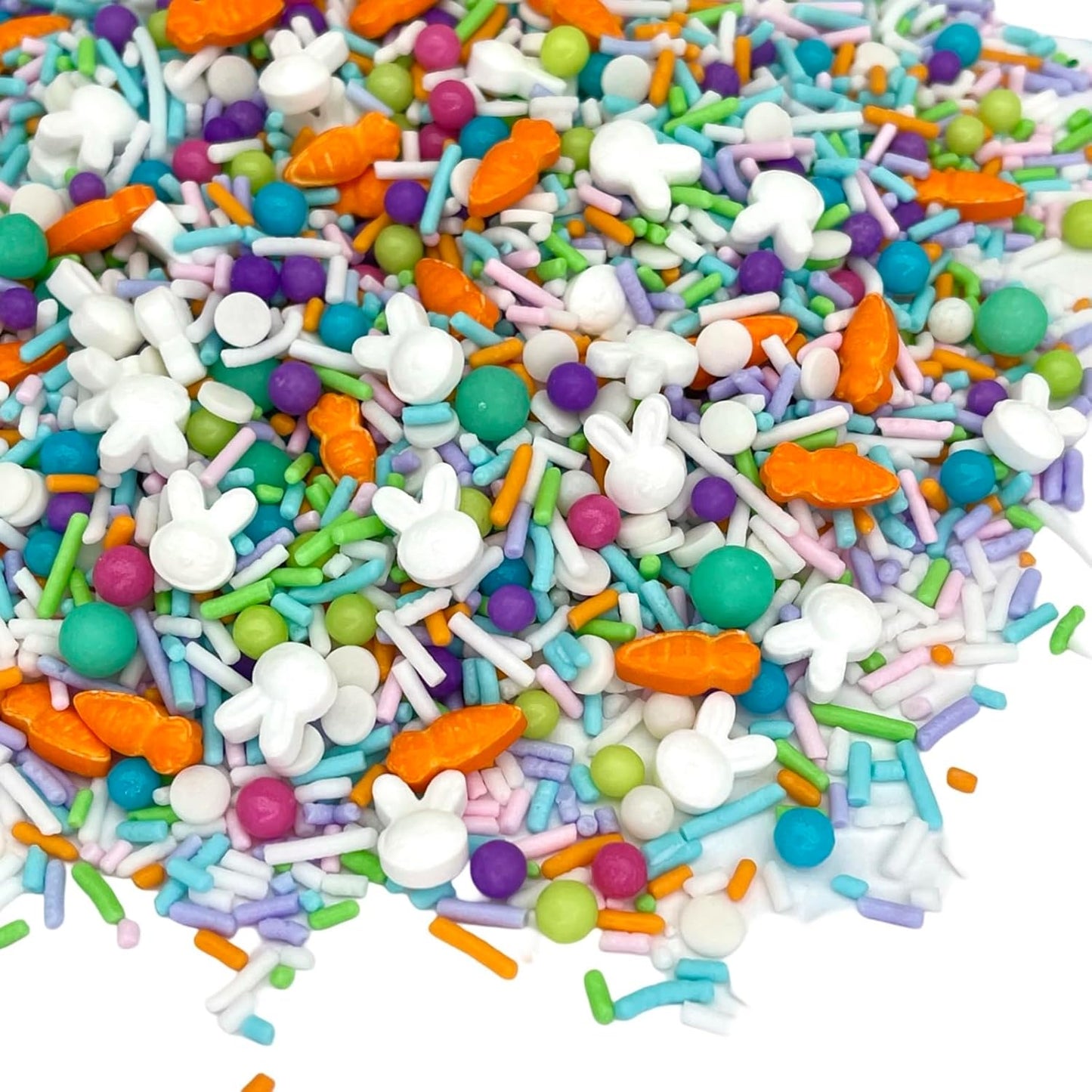 Manvscakes Sprinkles- Edible Cake and Cupcake Sprinkles with Assorted Shapes and Sizes for Parties, Metallic Sprinkle Mix for Cookies, Ice Cream, Cake and Cupcake Decorating, 4 oz (Pastel Easter)