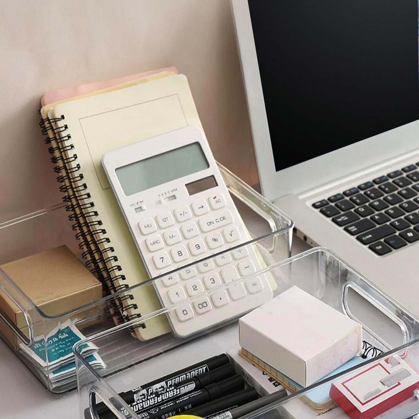 Clear Plastic Storage Bins, Pantry Organizers and Storage, Kitchen Organization and Storage Containers Bins for Organizing, Fridge, Freezer, Bathroom, Pantries, Medicine Cabinet Organizer Bin