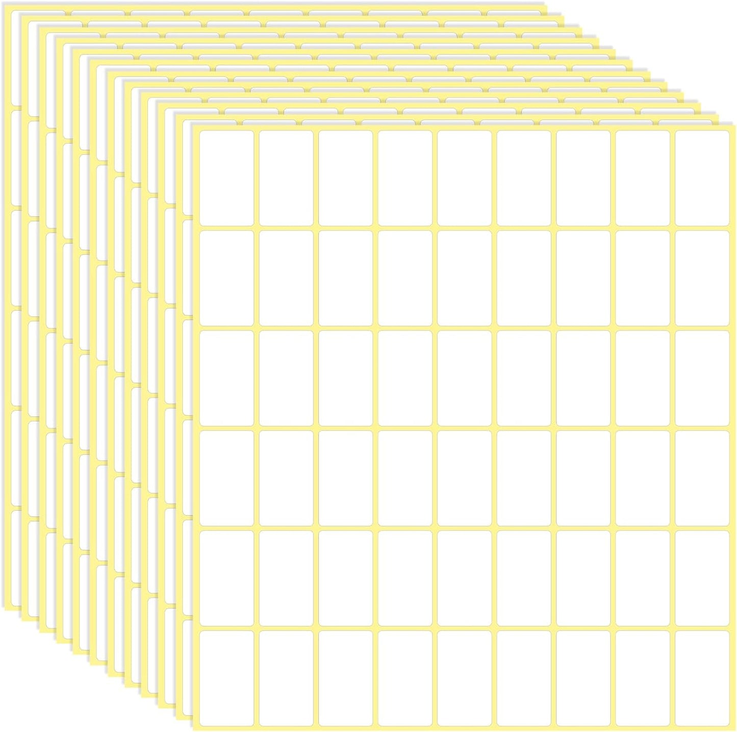 1620 Pcs File Folder Labels 0.6 x 1 Inch Blank Name Labels White Labels Stickers Writable Food Labels for Jars Boxes Envelopes School Office Kitchen