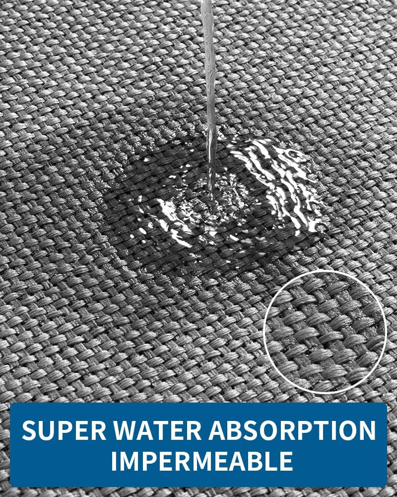 Kitchen Rugs and Mats Non Skid Washable, Absorbent Runner Rugs for Kitchen, Front of Sink, Kitchen Mats for Floor (Dark Grey, 20"x70")