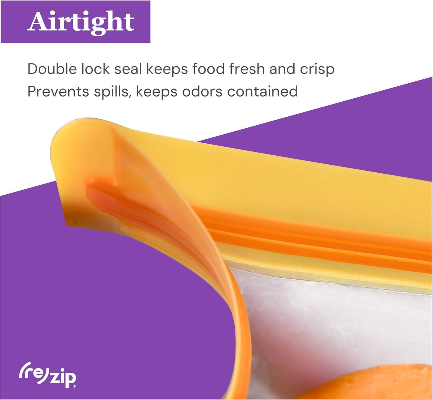 (re) zip 5-pack Reusable Sandwich Lunch Food Storage Bags | BPA-Free, Food Grade, Leakproof, Freezer Safe, Dishwasher Safe, Travel Friendly | Multicolor for Easy Organization