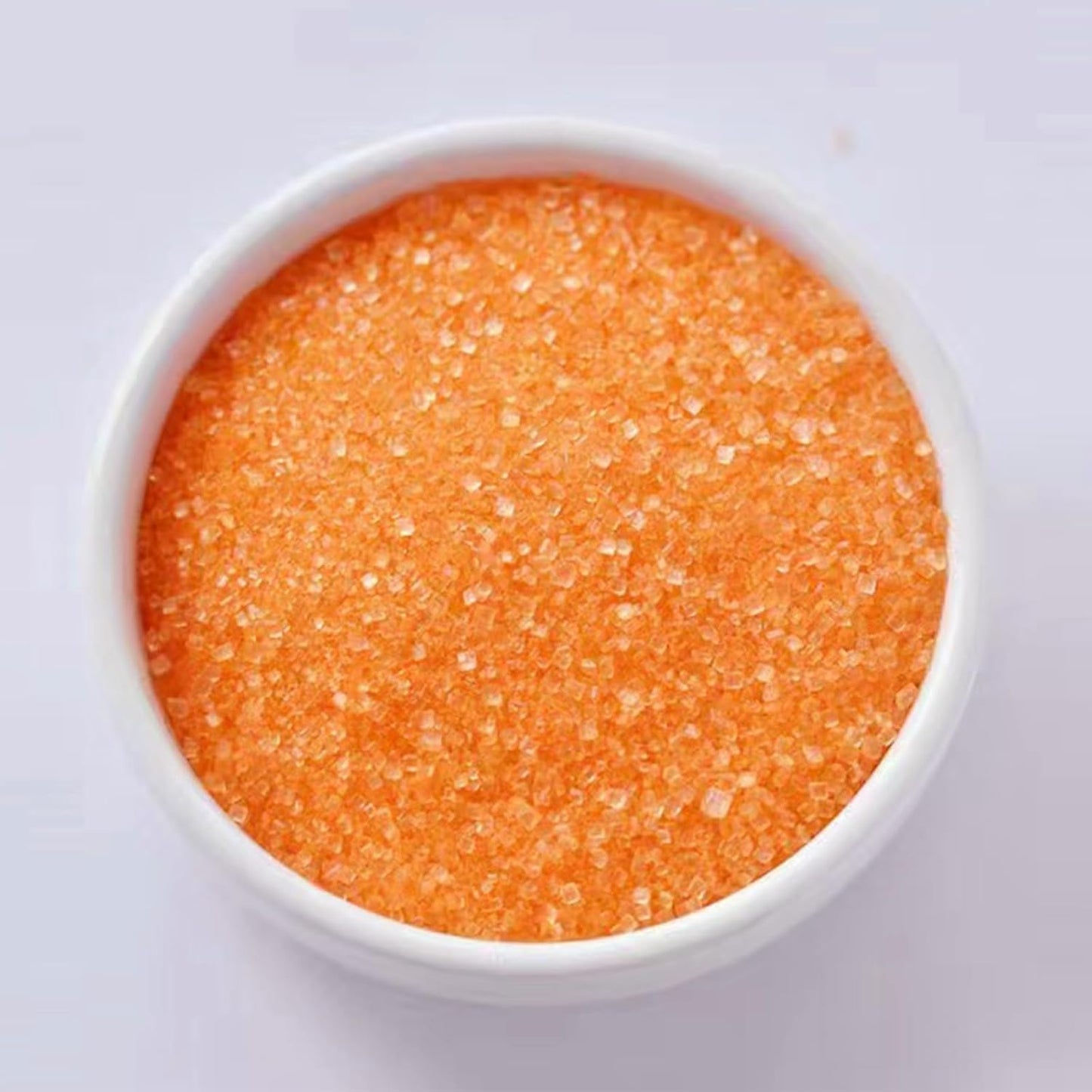 Sentovac Orange Sanding Sugar for Baking Edible Sparkling Sugar Sprinkles Coarse Sugar Crystals for Baking Topping Cake Cookie Cupcake Topper Ice Cream Decoration Supplies 3.2 OZ