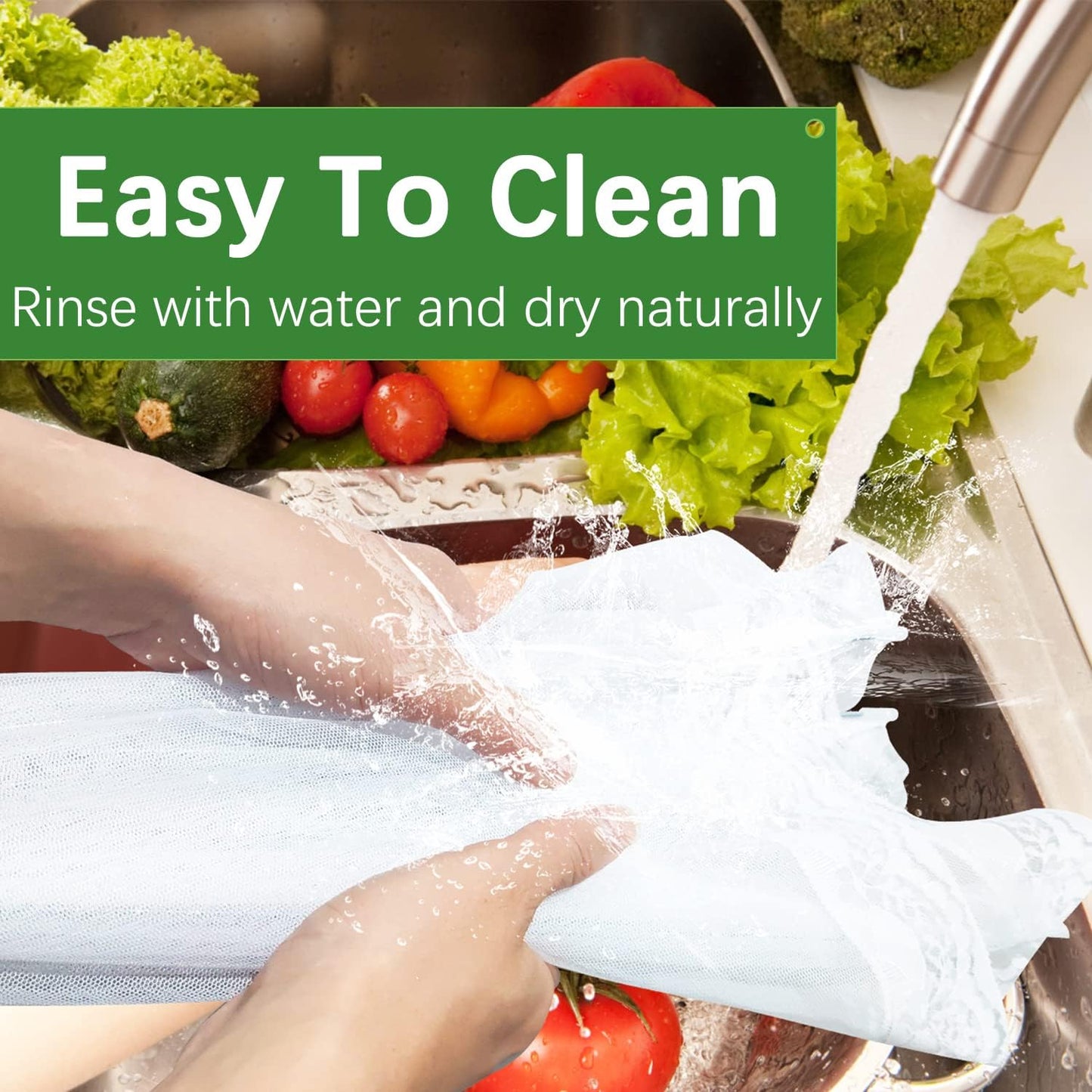 Mesh Food Covers for Outdoors - 4 Pack Upgraded Large 17x17 in Outdoor Party Food Cover Tent Collapsible Picnic Nets Umbrella Screen Pop Up Food Dome for Outside (White)