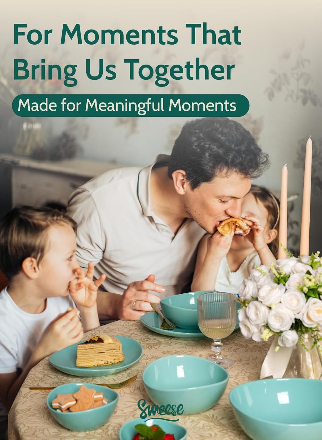 Sweese 6 Inch Porcelain 18 oz Bowls Set of 6, for Soup | Cereal | Fruits | Rice - Microwave, Dishwasher, and Oven Safe - Cool Assorted Color