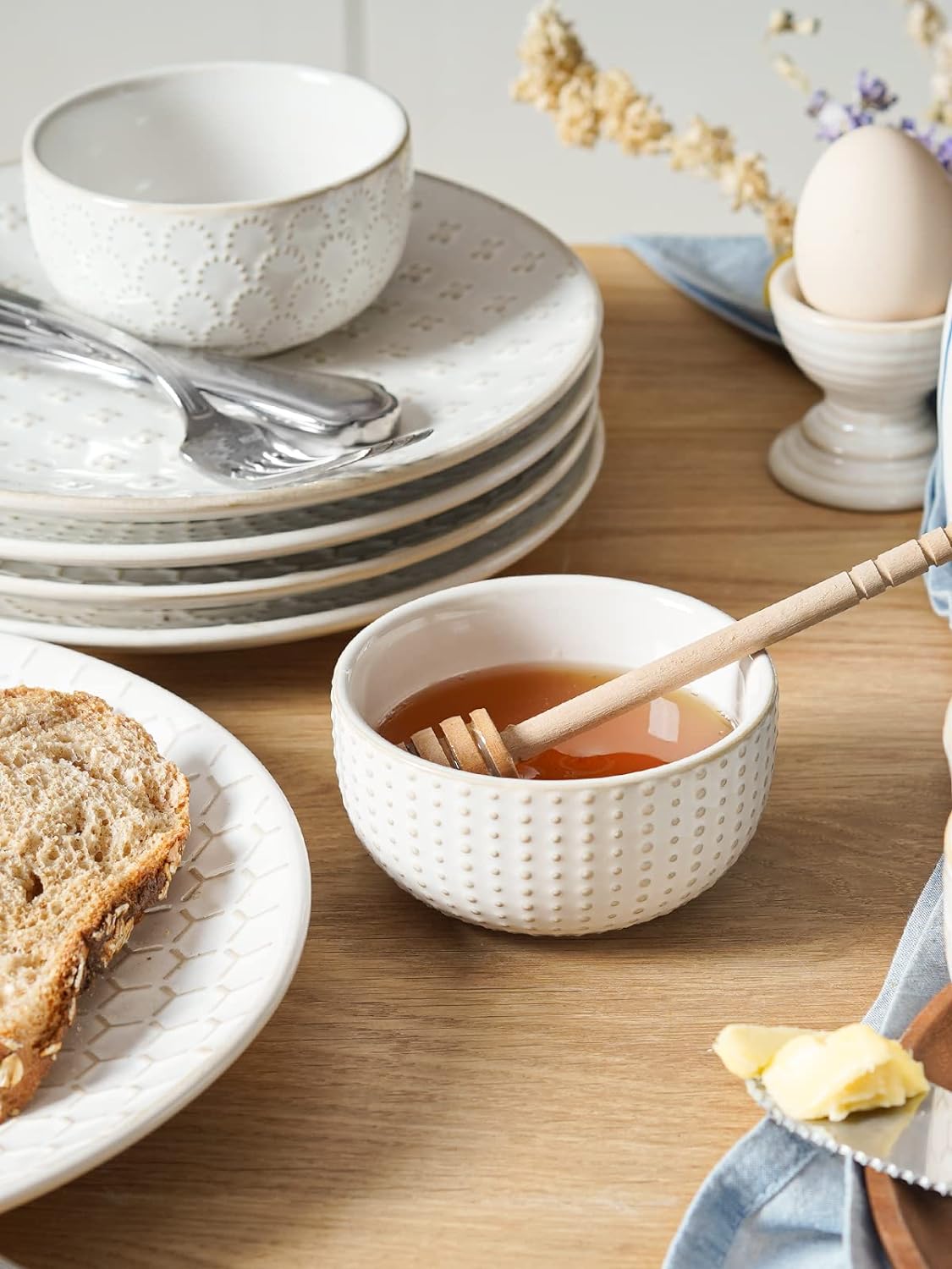 LE TAUCI Small Bowls 7 OZ, Ceramic Embossment Stoneware Bowl for Dipping, Side Dish, Sauce, Appetizer, Dessert, Sushi, Suit For House-warming - 3.5 inch, Set of 4, Arctic white