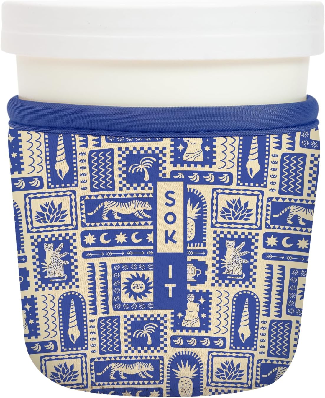 Sok It IceCreamSok Insulated Neoprene Cover (Off the Grid, Tapered Ice Cream Pints)
