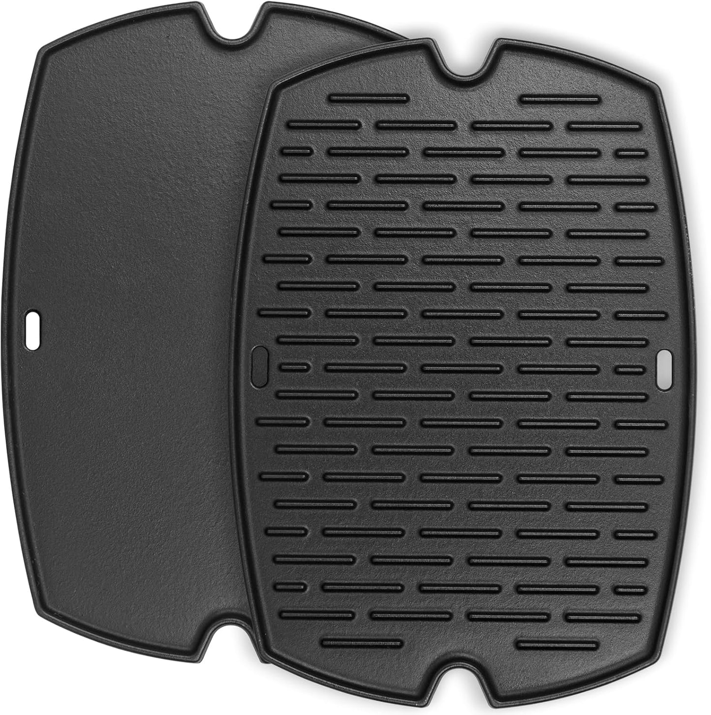 7584 Q3200 Griddle for Weber Q300 Q320 Q3000 Q3100 Q3200 Full Size Grill Plate Parts, Flat Top Cast Iron Griddle Insert for Weber 7646 Q320 Accessories, for WeberQ Grill Parts